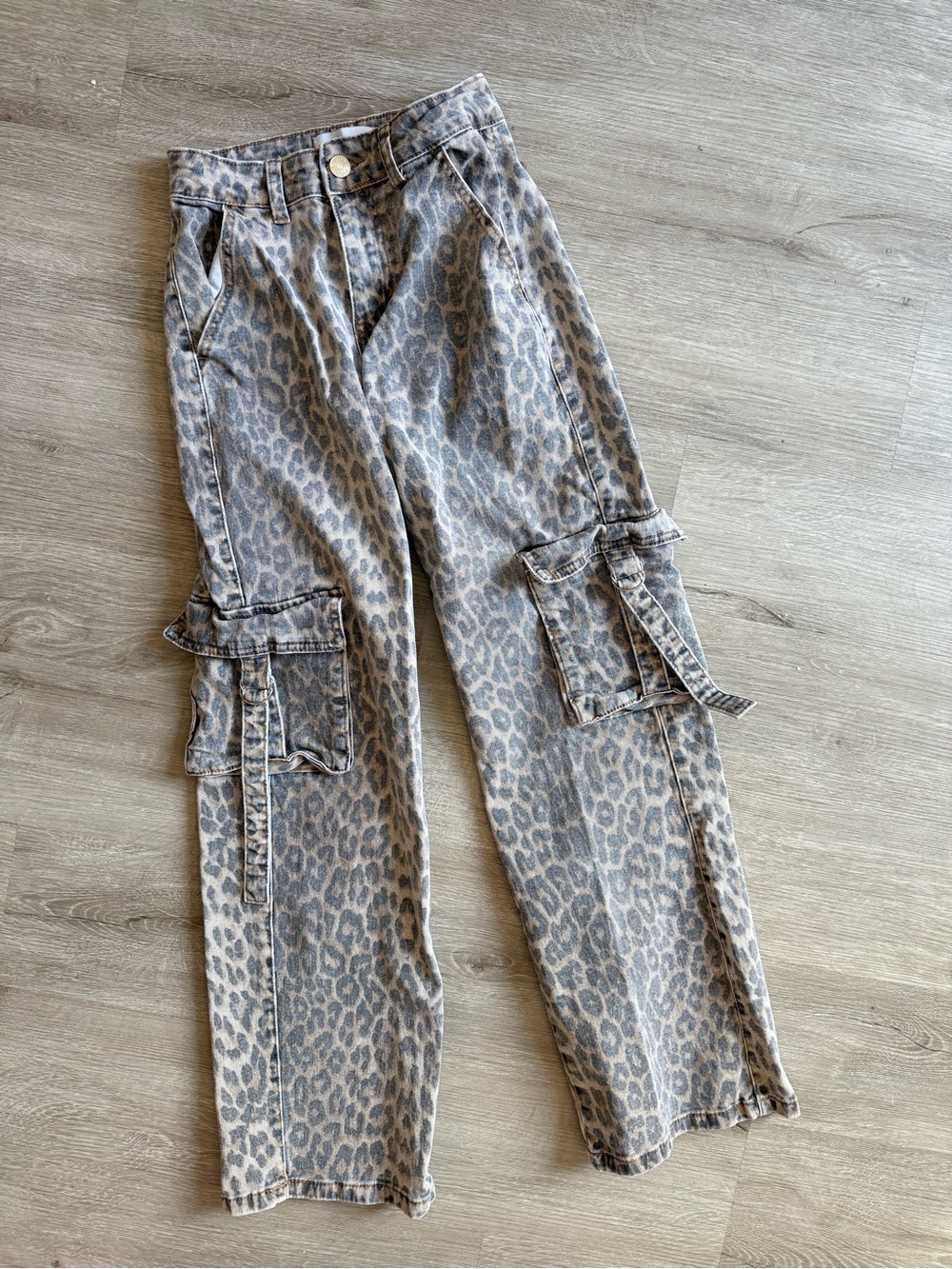 Disclosure Leopard Print Cargo Pants - size 0 24